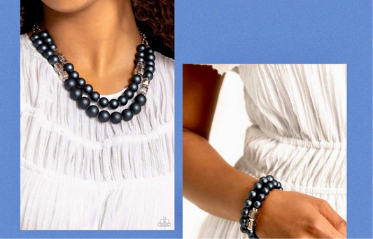 Shopaholic Blue (Set it up with Lola necklace and bracelet