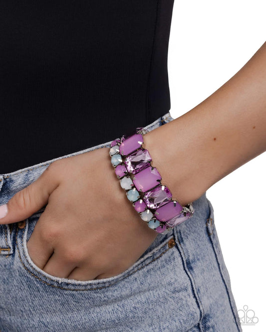 Mismatched Mood purple bracelet