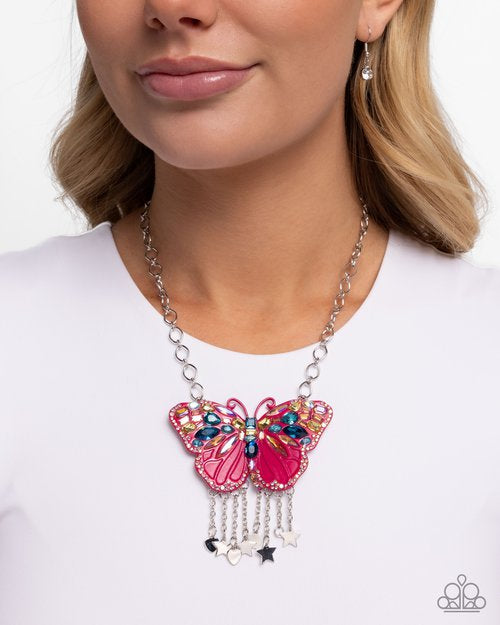 Mayoral Monarch pink necklace-limited 3 per order