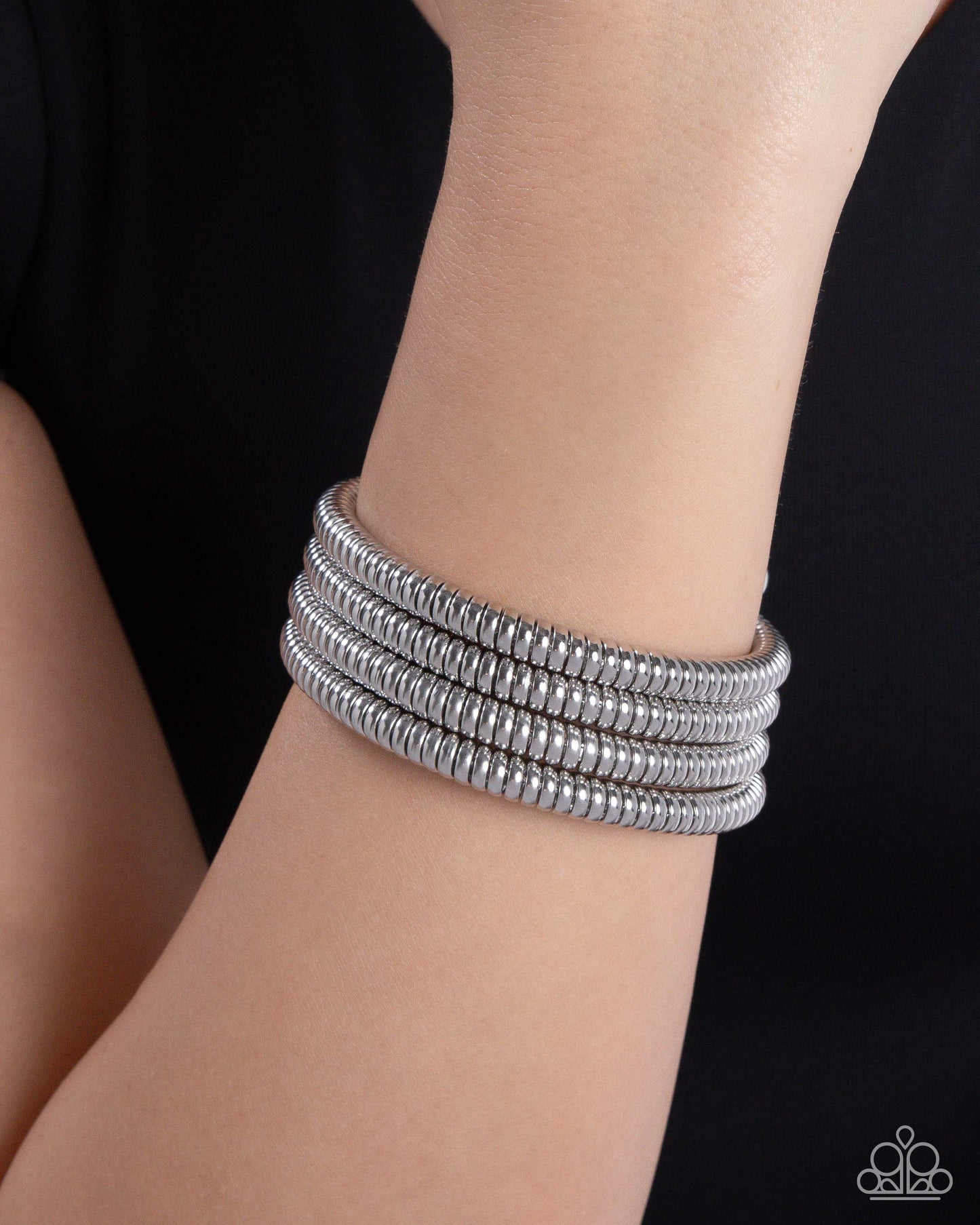 Casual Coils - Silver bracelet