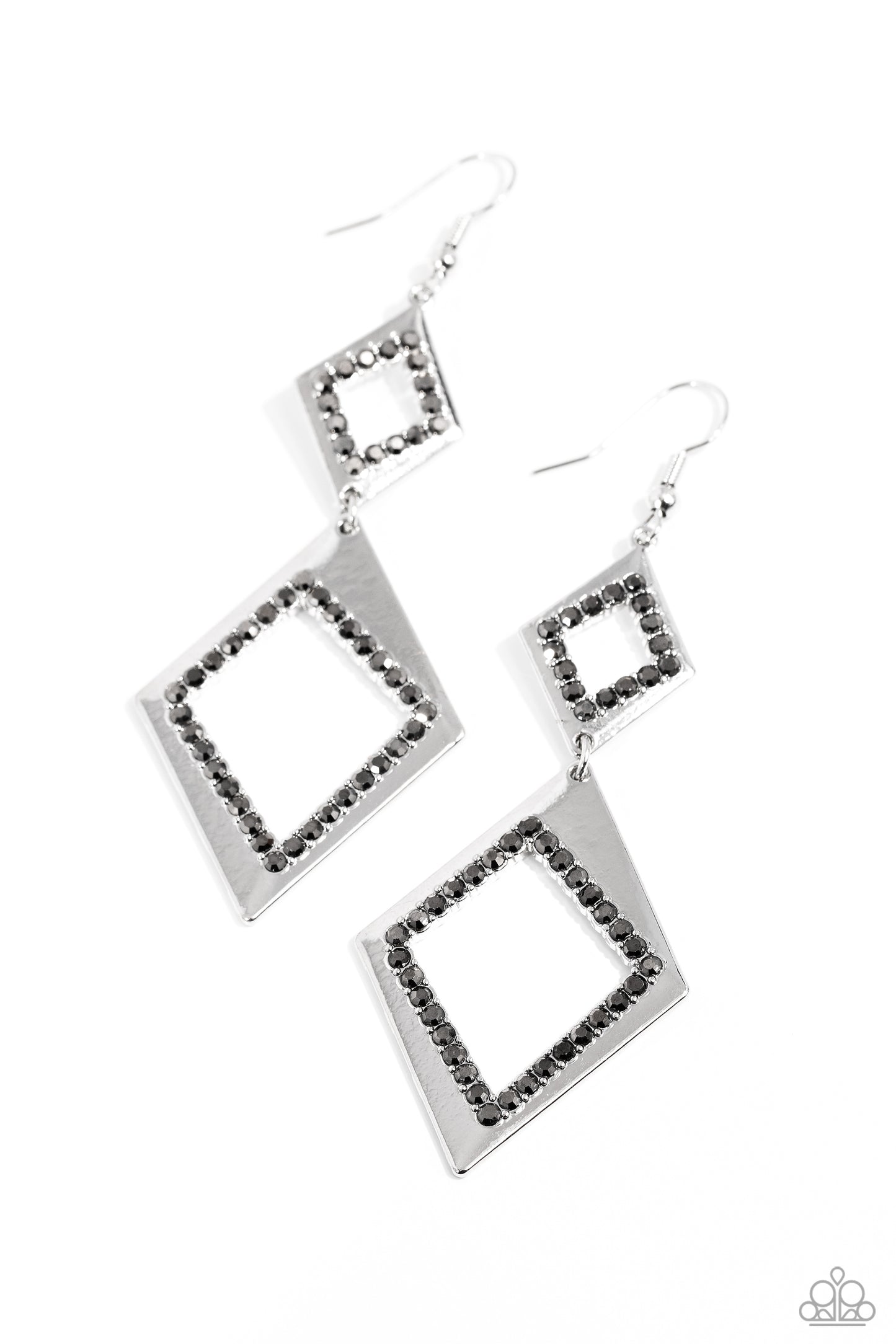 Deco Decoupage - Silver earrings