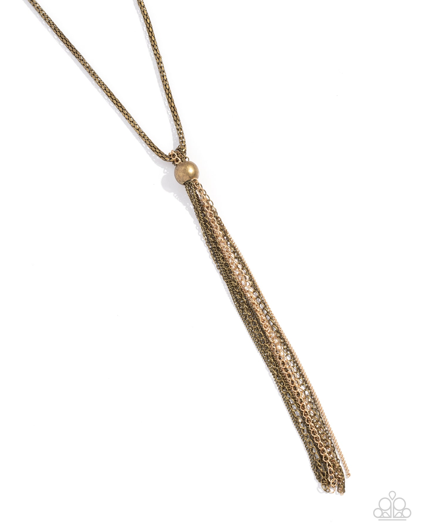 Metallic MESH-Up - Brass necklace