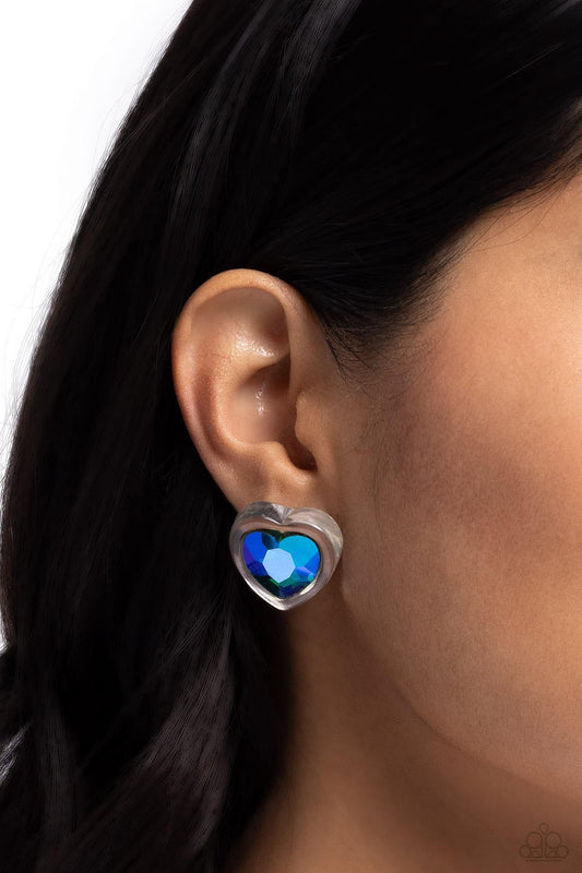 Heart-Pounding Haute - Green earrings