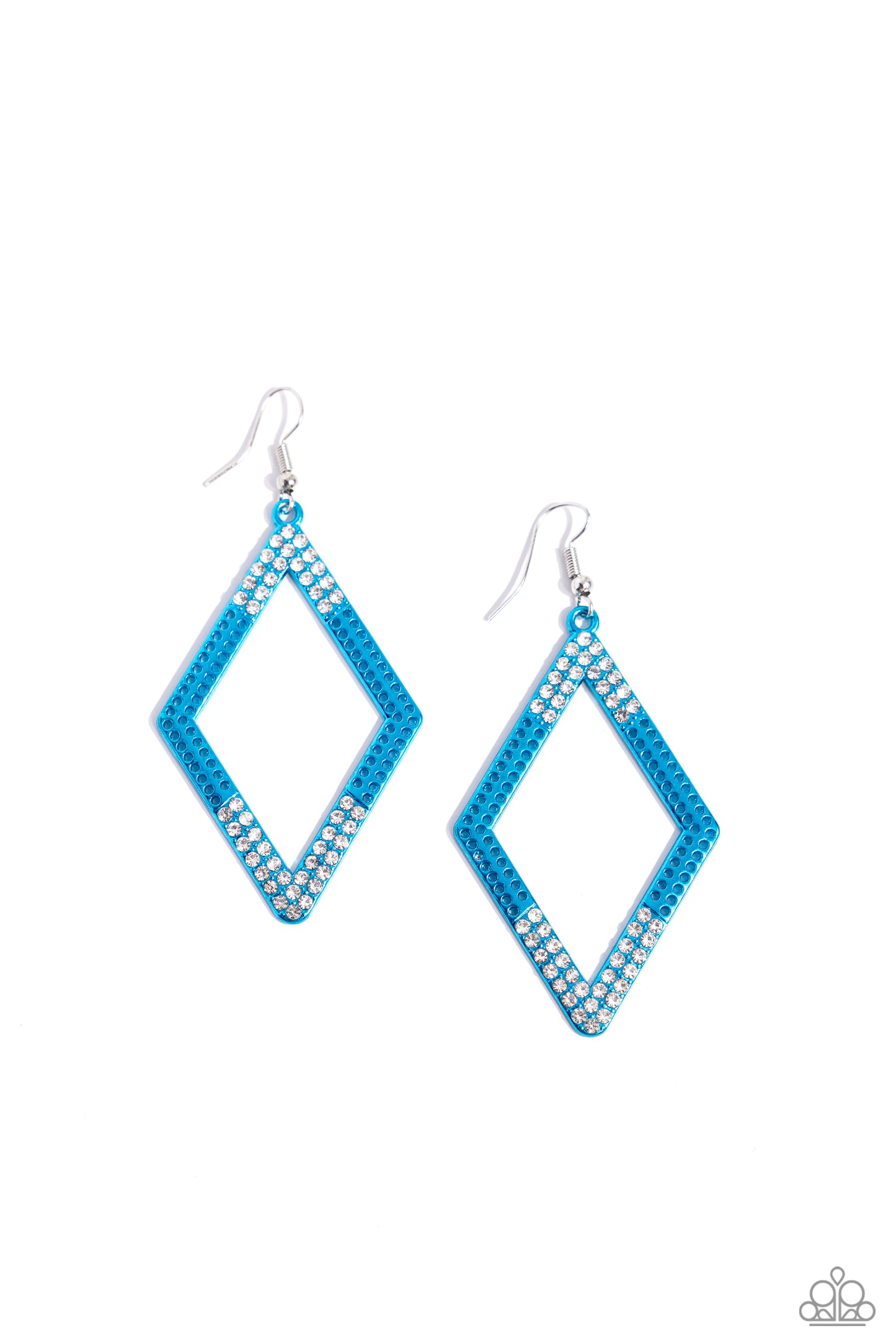 Elocuentemente vanguardista: pendientes azules