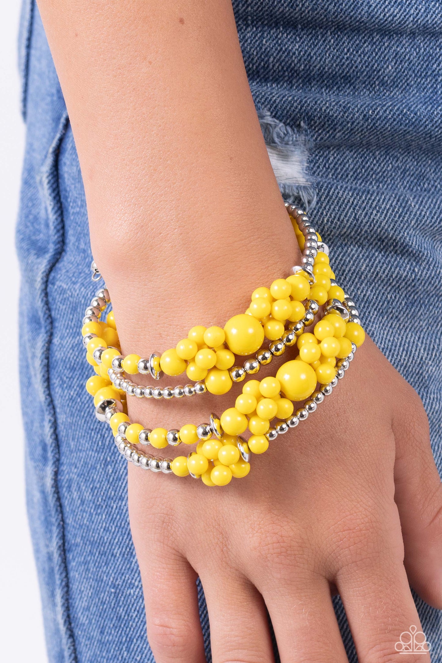 Nubes cautivadoras - Pulsera amarilla