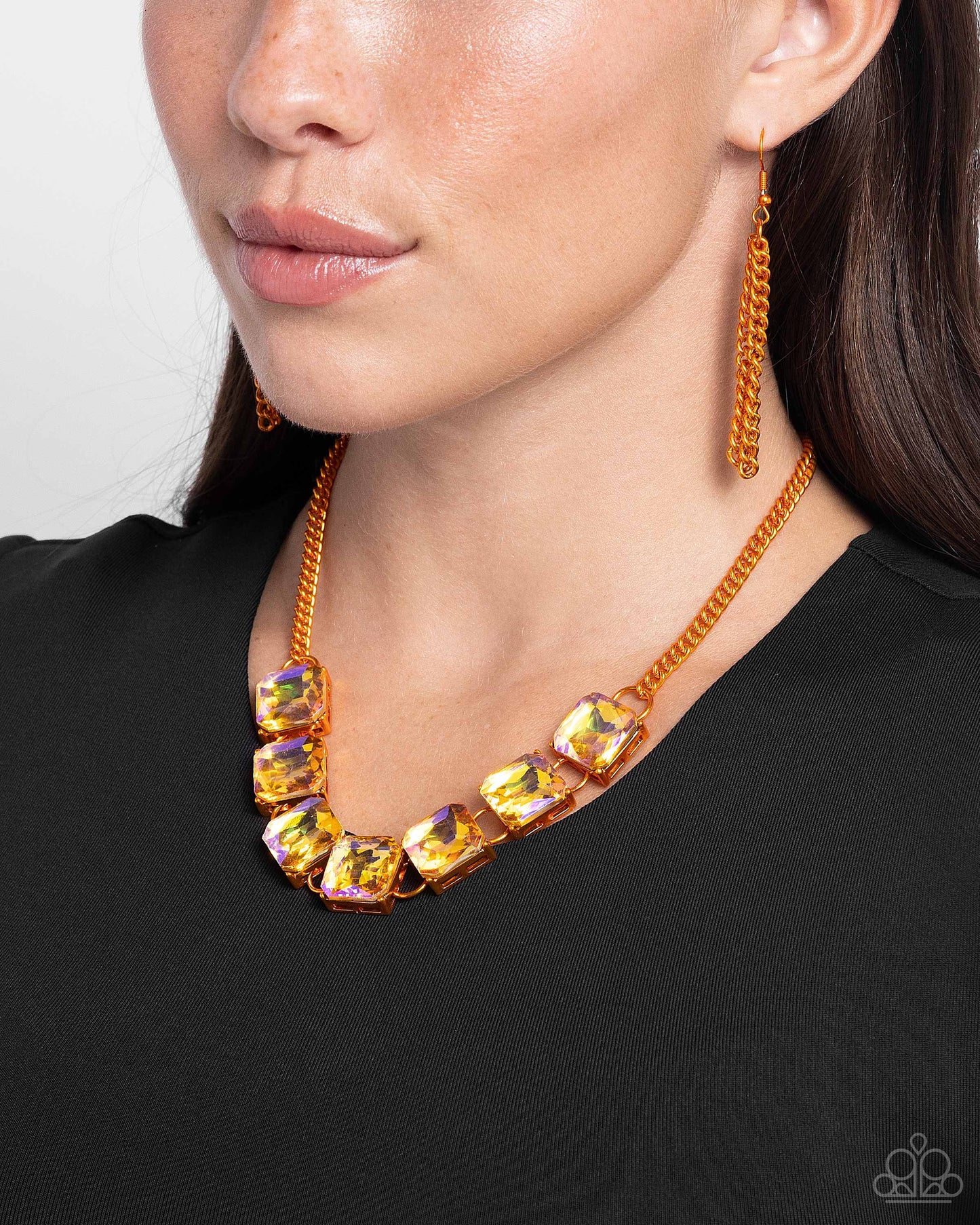 CUADRADO al Secreto - Collar naranja