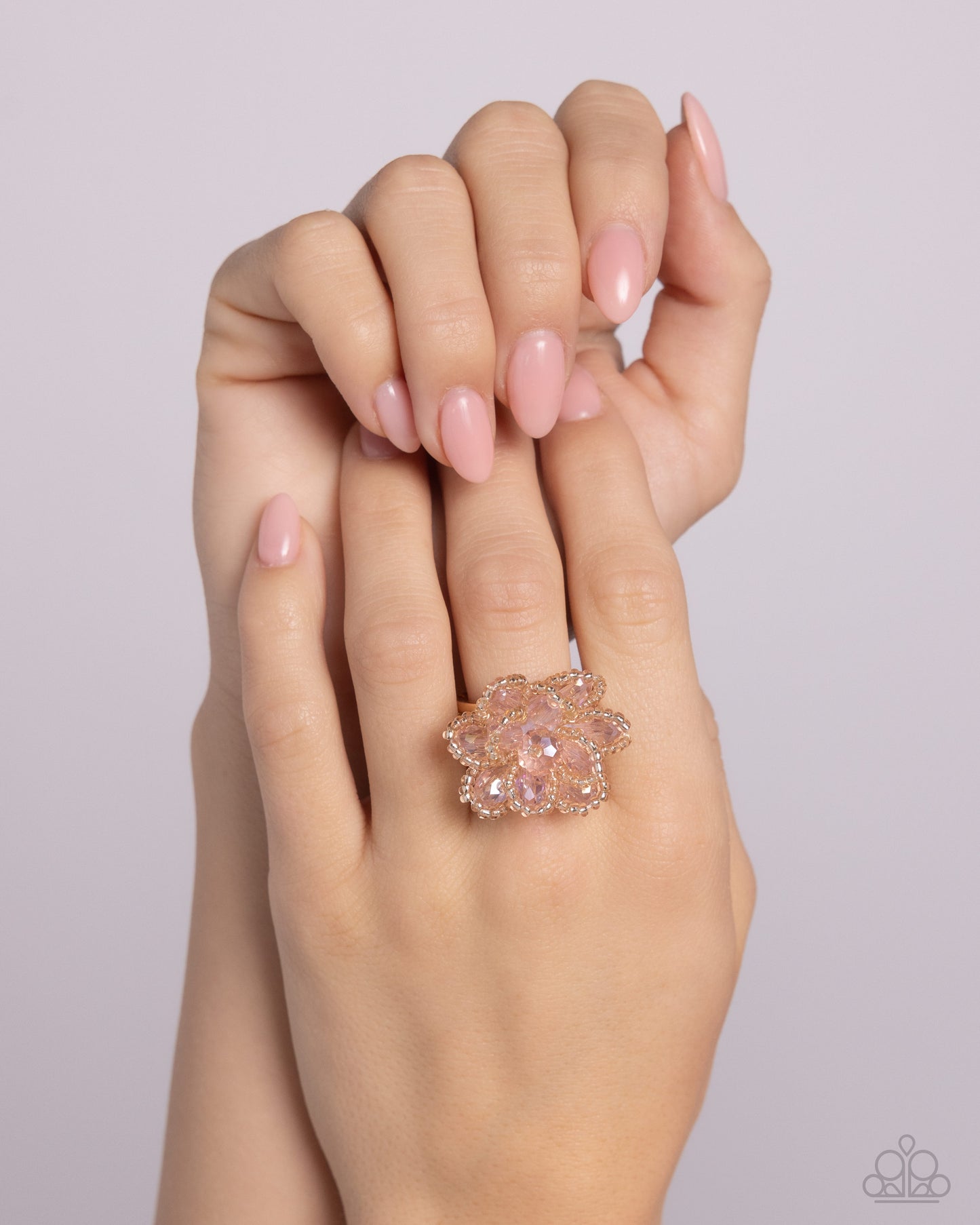 Beaded Boutonnière - Gold ring