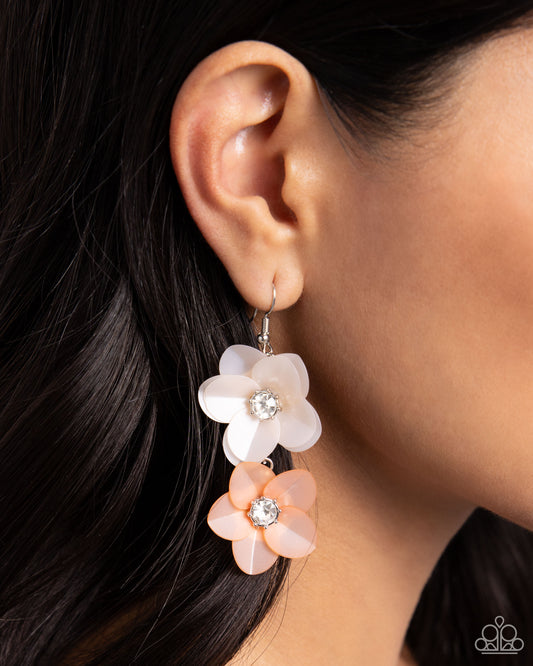 Fairy Tale Florals - Orange earrings