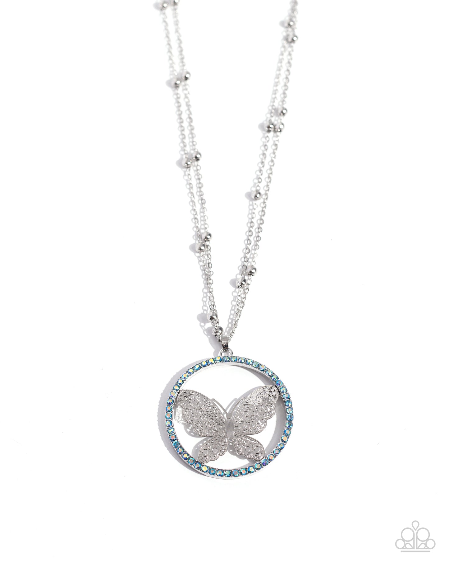Festive Flight - Blue necklace