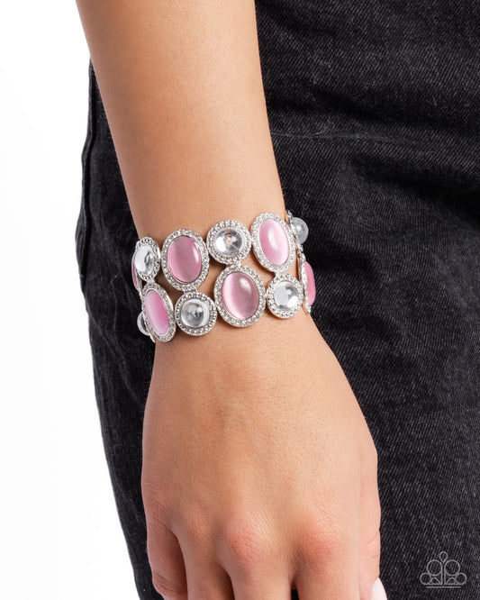 Pulsera rosa de apelación fija