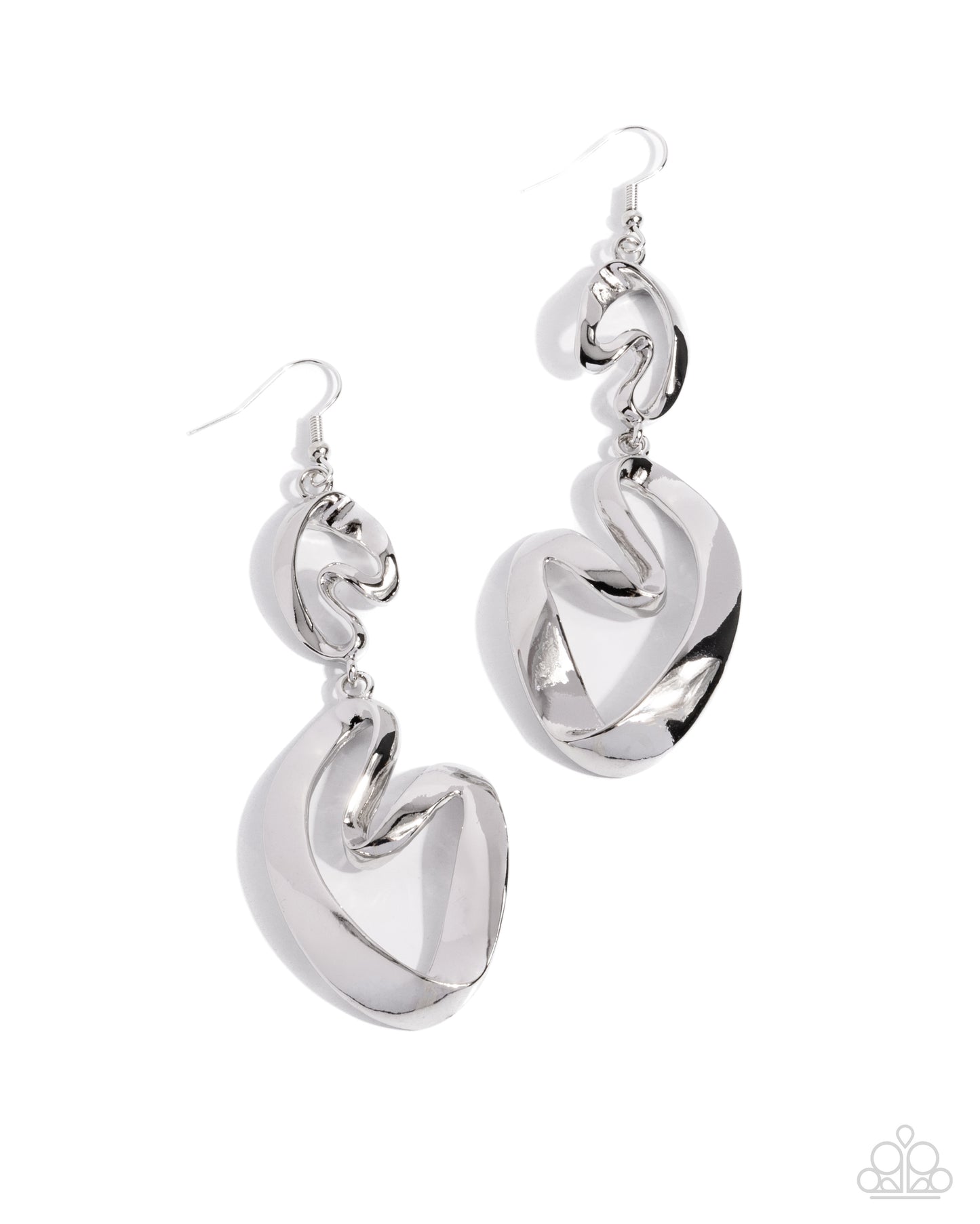 Abstract Angles - Silver earrings