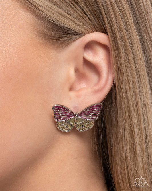 Aerial Appreciation - Pink earrings