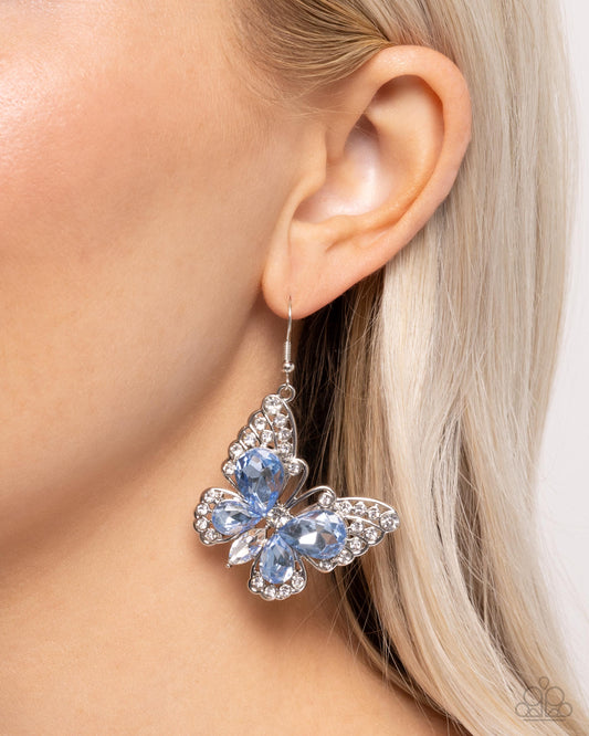 Teardrop Takeoff - Blue earrings-Limit 2 per order