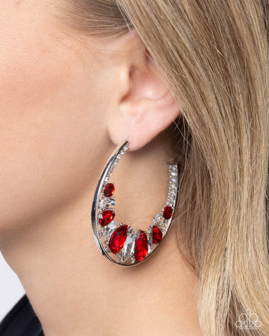 Refined Rewind - Red earrings