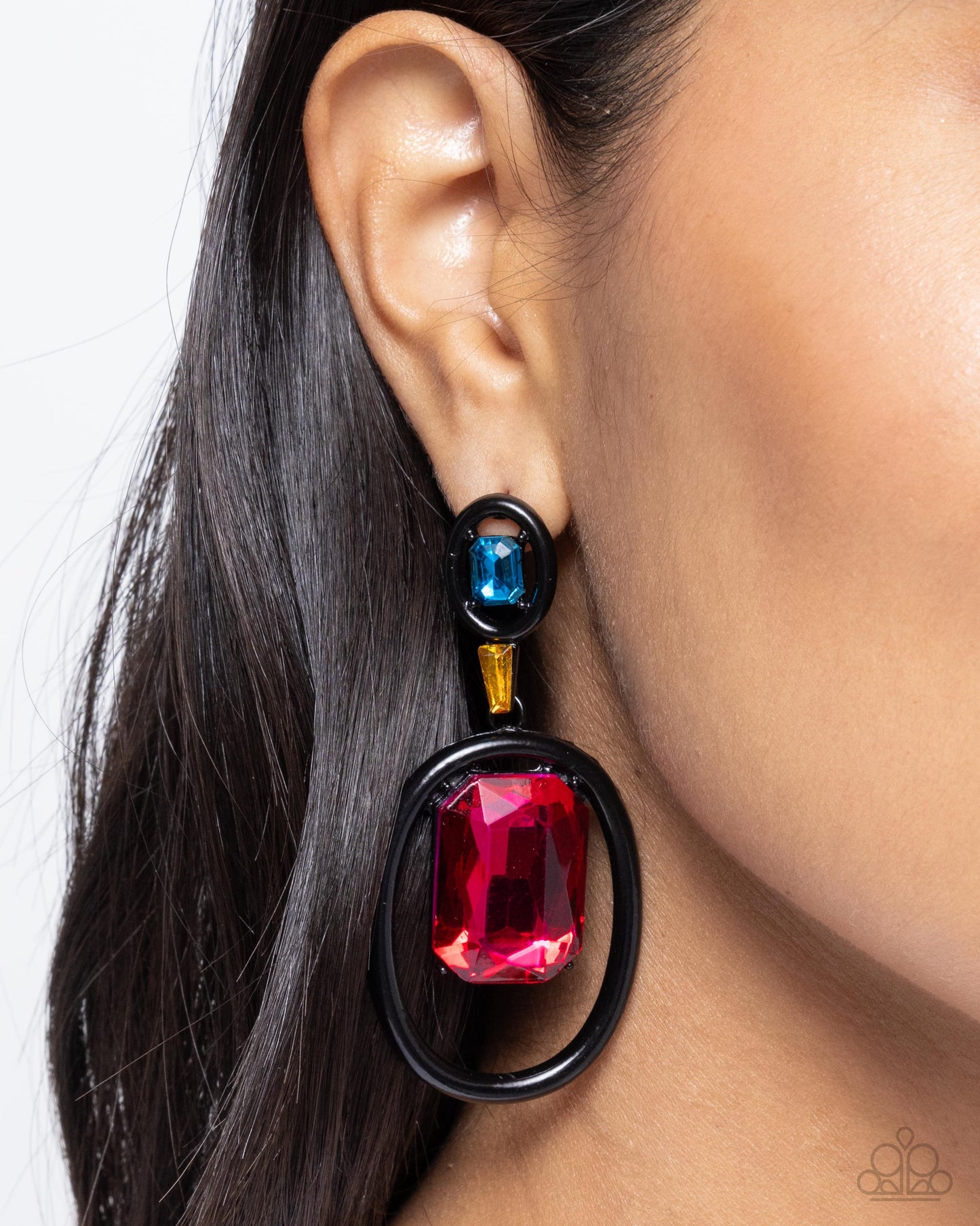 Pendientes negros Dipped in Dazzle