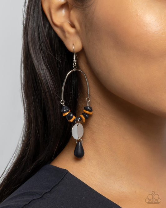 Pendientes colgantes Santa Fe - Negro