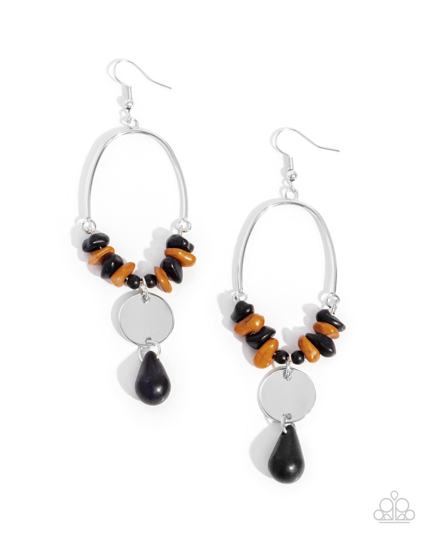 Pendientes colgantes Santa Fe - Negro