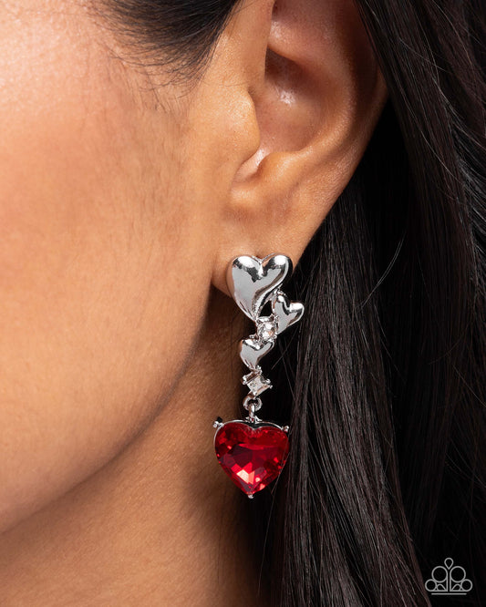 Valentines Vaudeville - Red earrings -comng soon