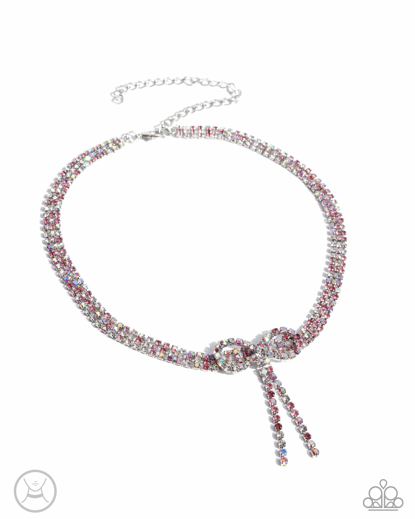 Buckingham Bow - Pink necklace