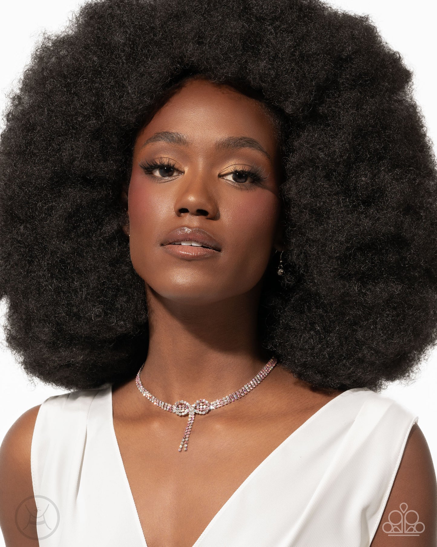 Buckingham Bow - Pink necklace