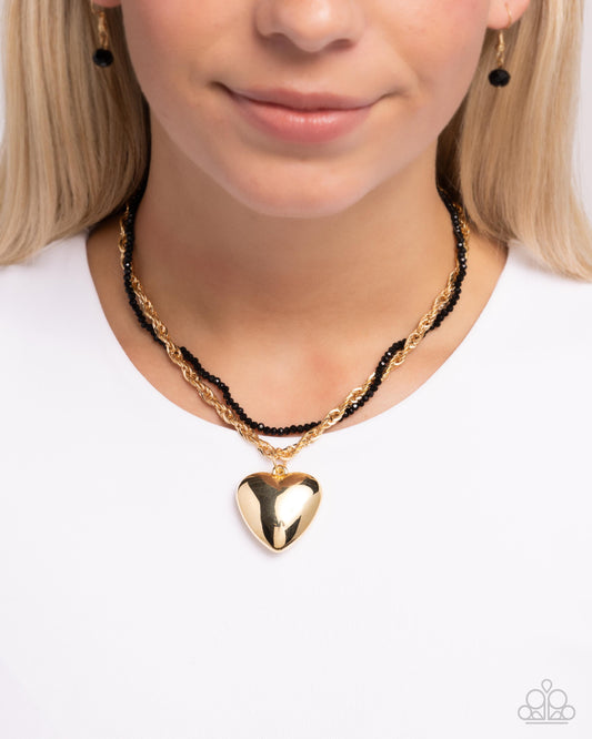 Falling Slowly - Gold necklace