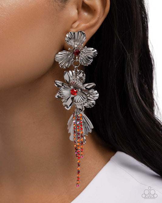 Classical Cadenza - Red earrings