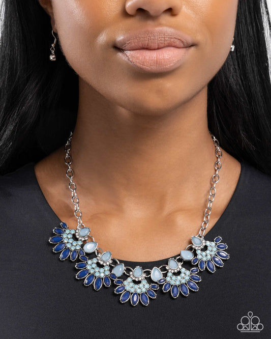 Flawless Fringe - Blue necklace