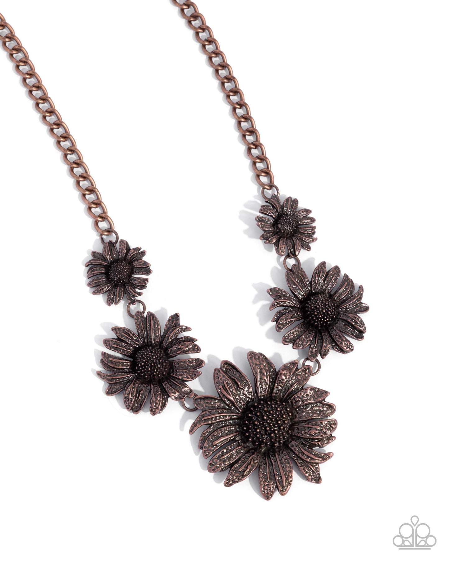 Sunflower Spring - Copper necklace