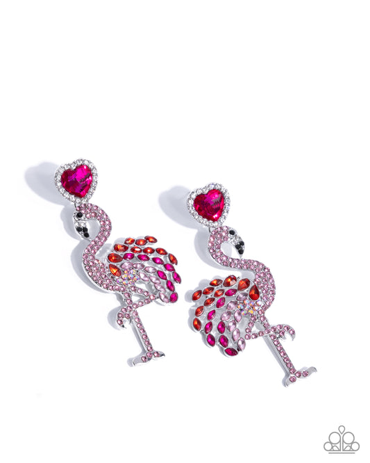 Flamingo Freestyle - Pink earrings -ONE PAIR PER ORDER☺️