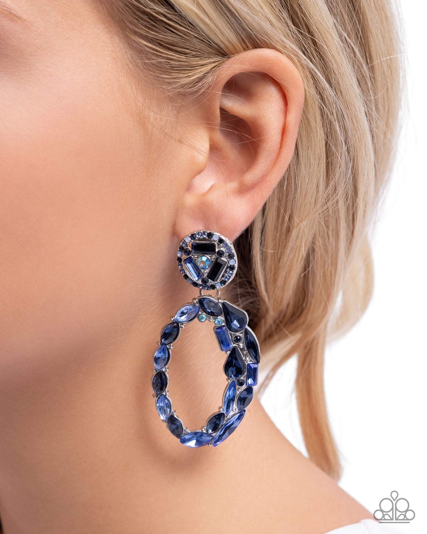 Eclectic Elevation - Blue earrings