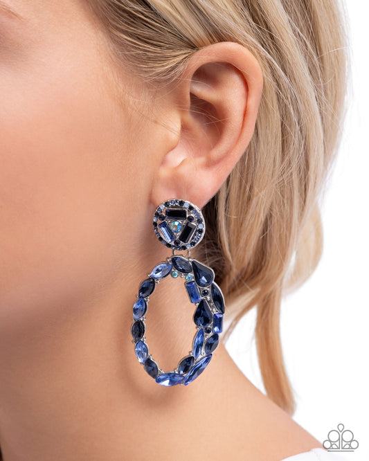 Eclectic Elevation - Blue earrings