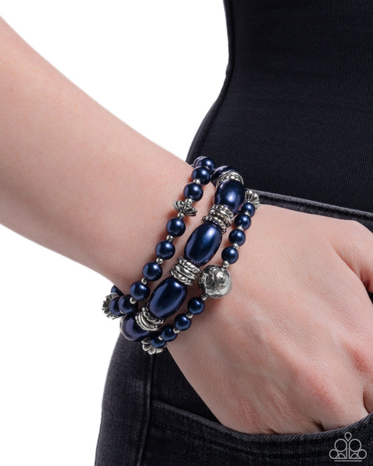 Smooth Stacks - Blue bracelet