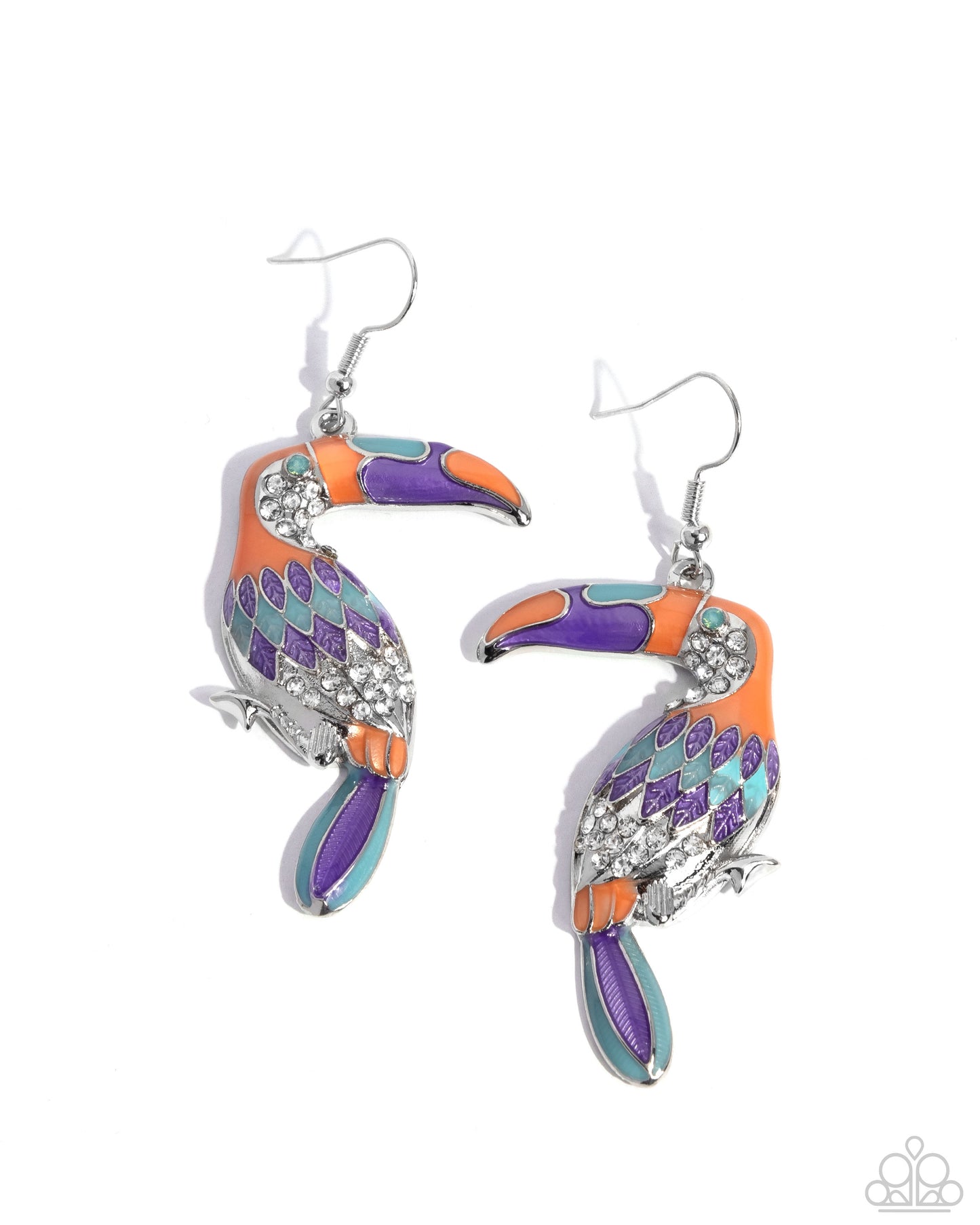 Toucan Tourist - Orange earrings