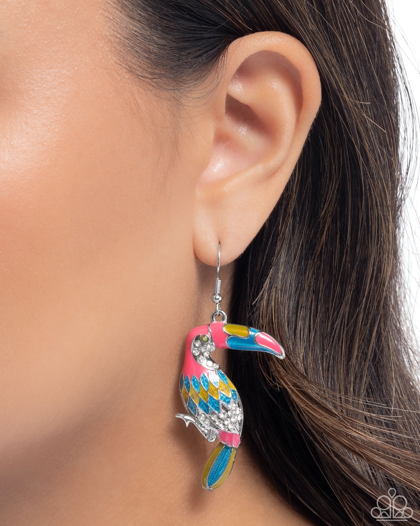 Toucan Tourist - Pink earrings