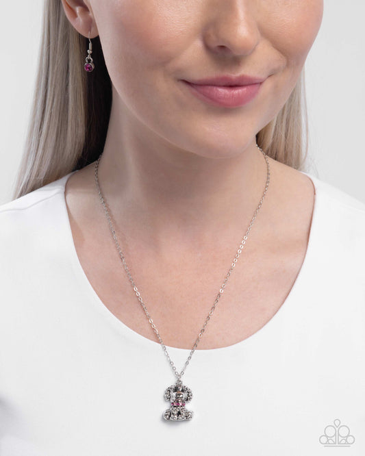 Poodle Pizzazz - Pink  necklace