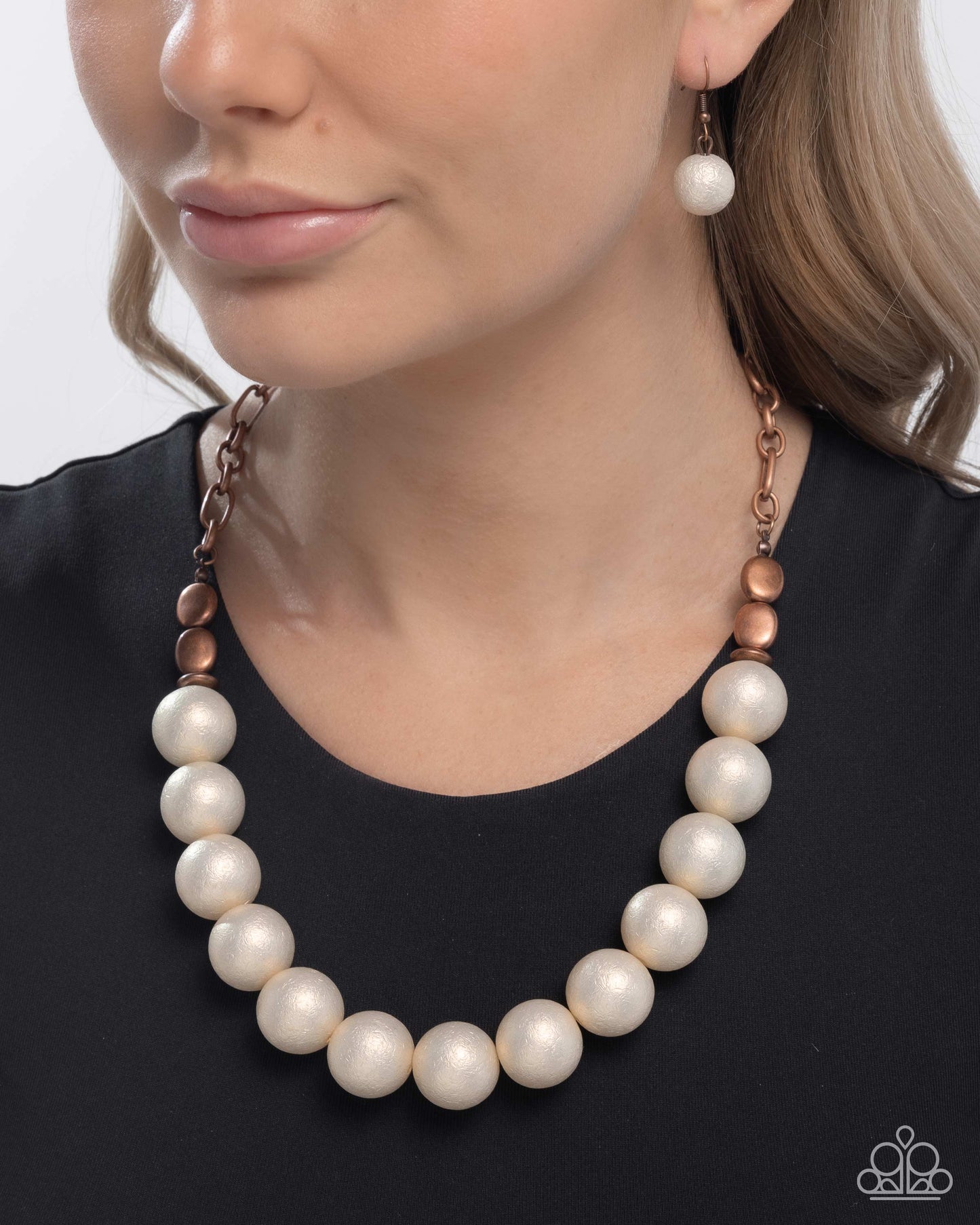 Brushed Backdrop - Copper necklace