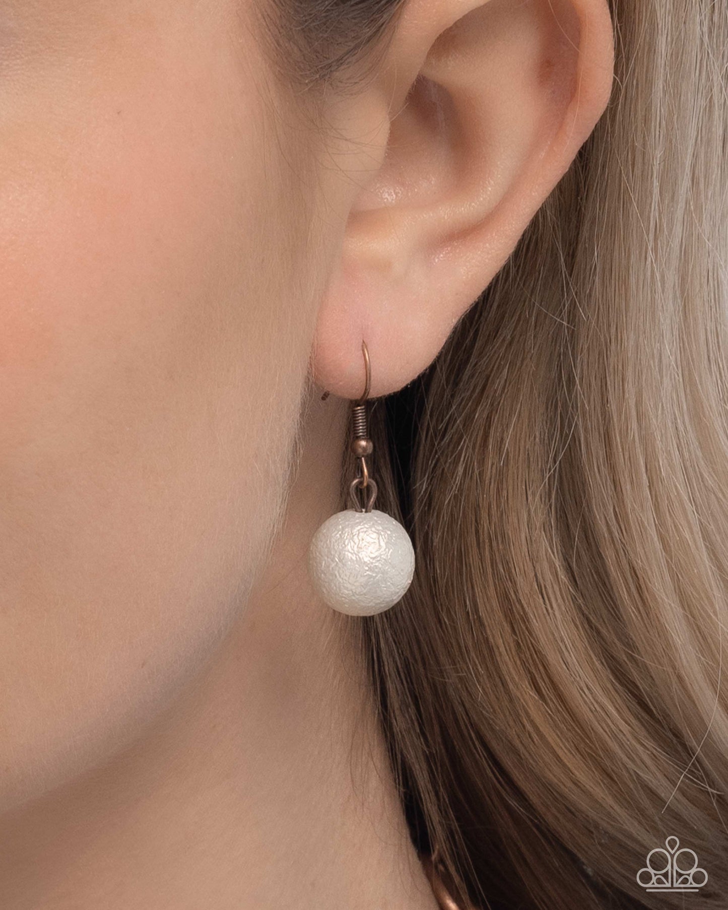 Brushed Backdrop - Copper necklace