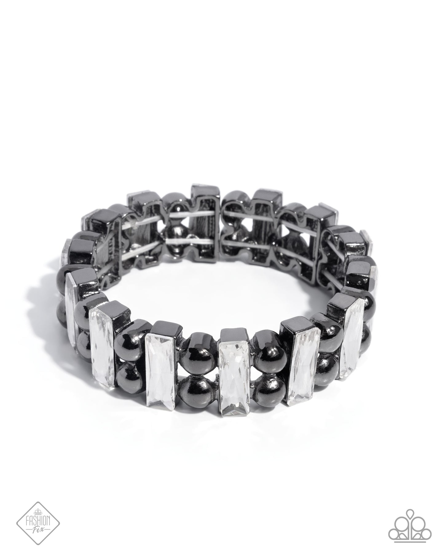 Assertive Admiration - Black Bracelet -Fashion fix april 25'