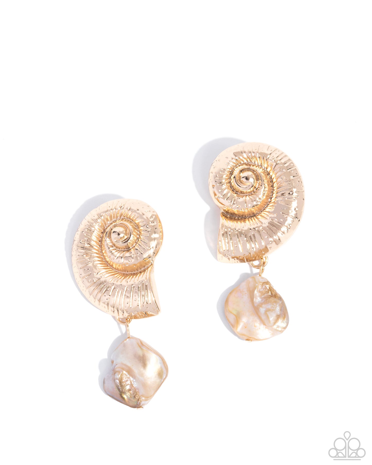 Conch Calypso - Gold earrings