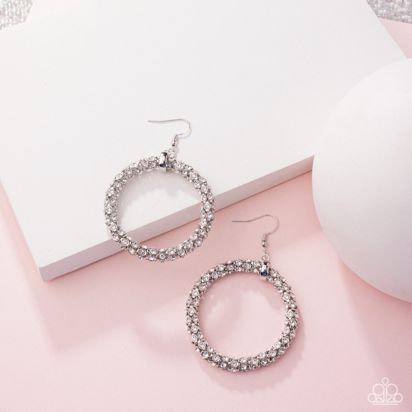 Breathtaking Beacon - White earrings -coming soon LOP 4/25'