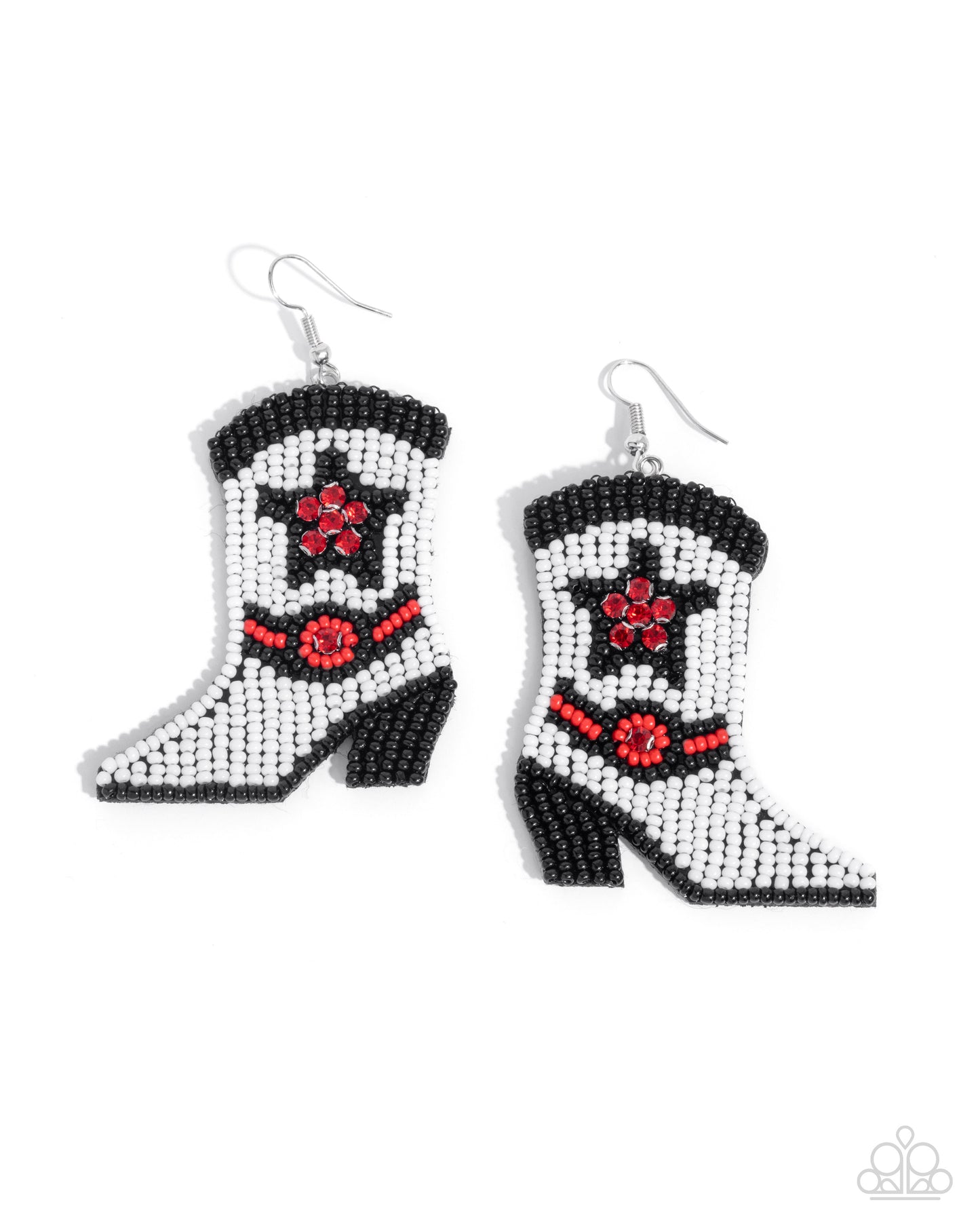Beaded Boot - Multi earrings