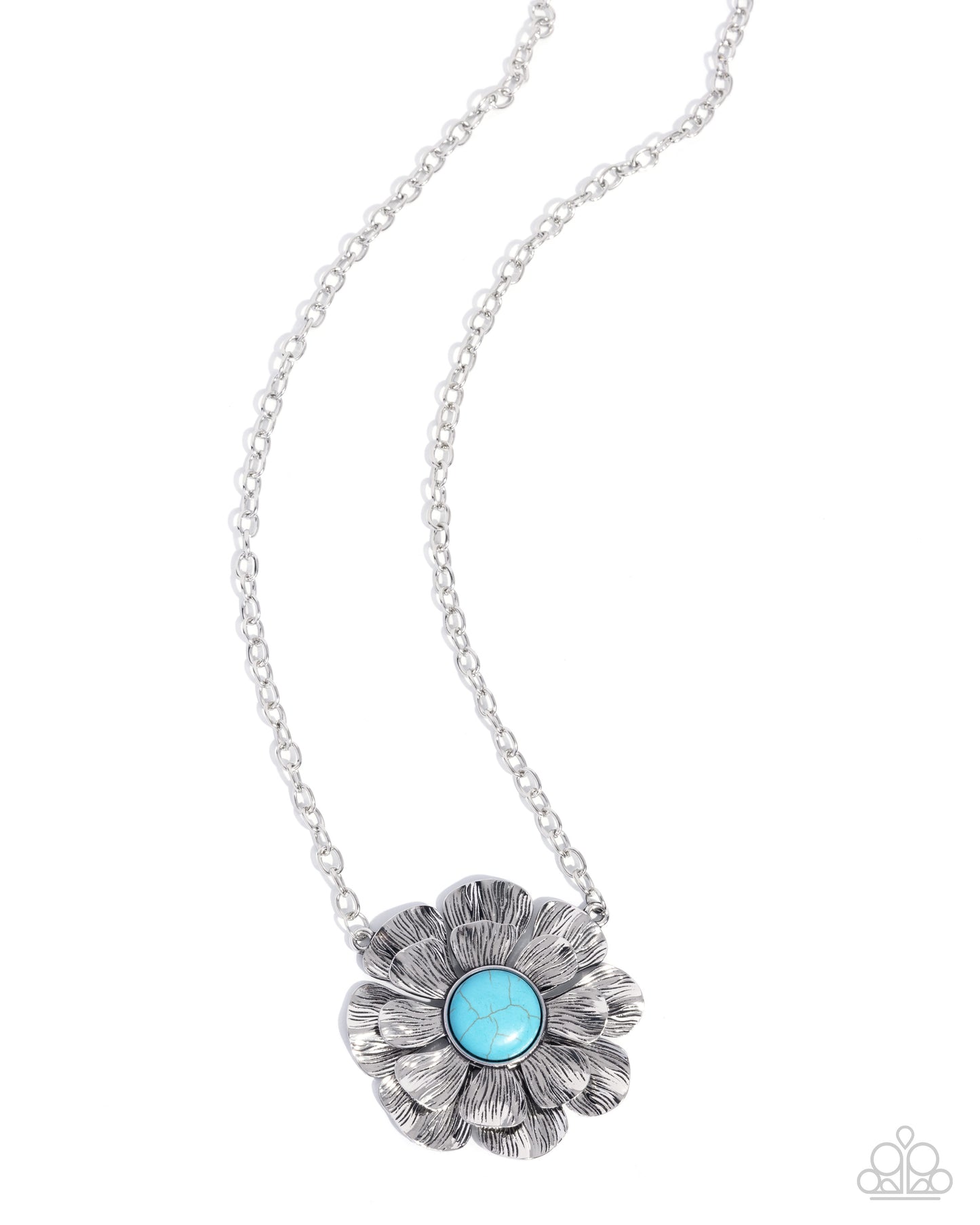 Floral Form - Blue necklace