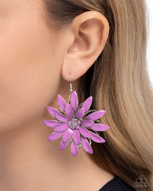 Floral Feeling - Purple earrings