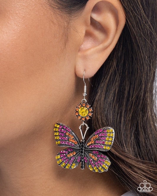 Fluttering Feature - Pink earrings - Limit 4 per order