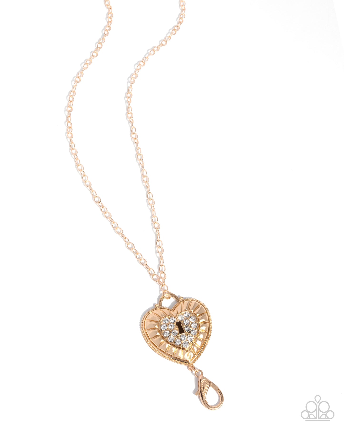 Panoramic Padlock - Gold necklace
