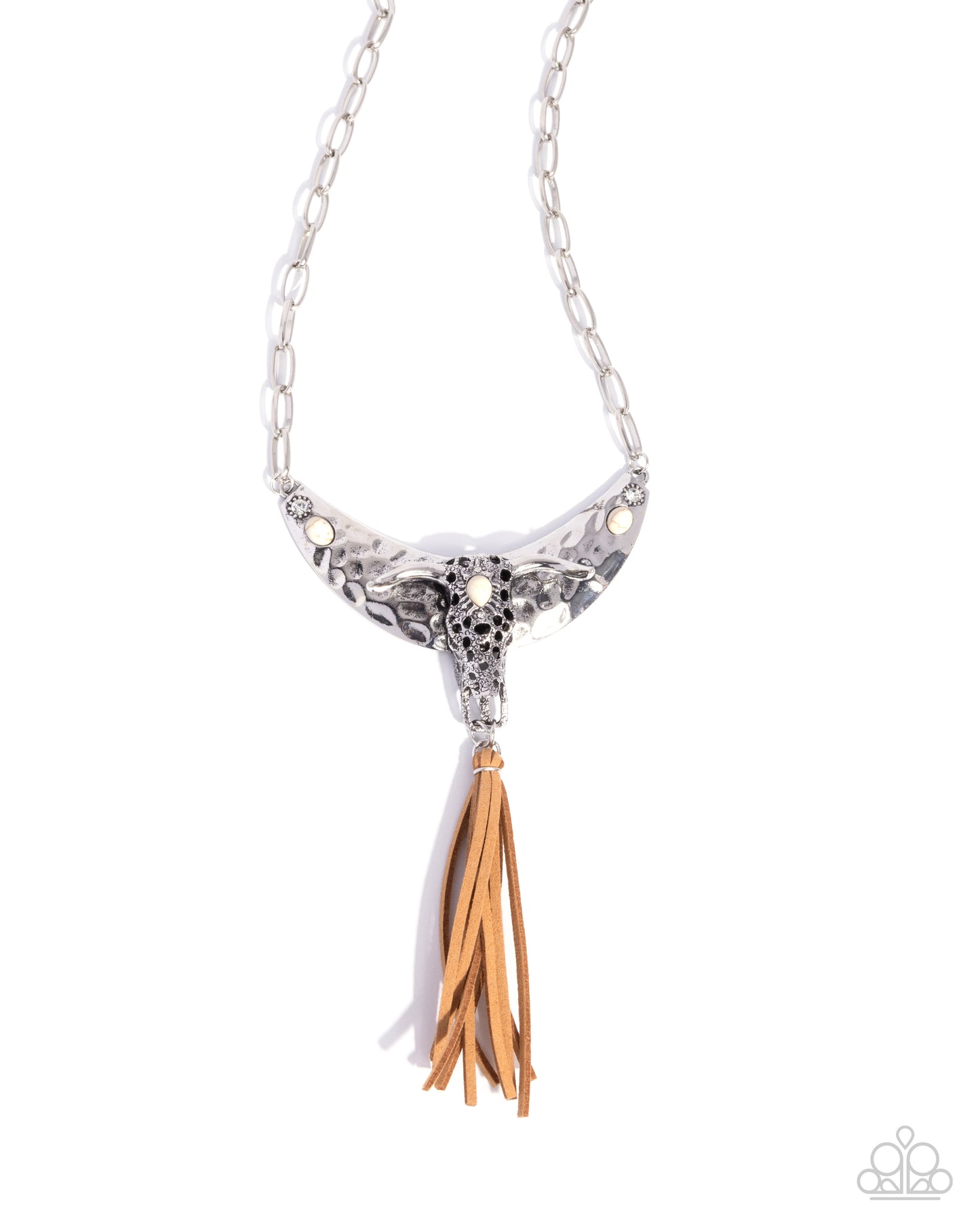 Limitless Longhorn - White necklace