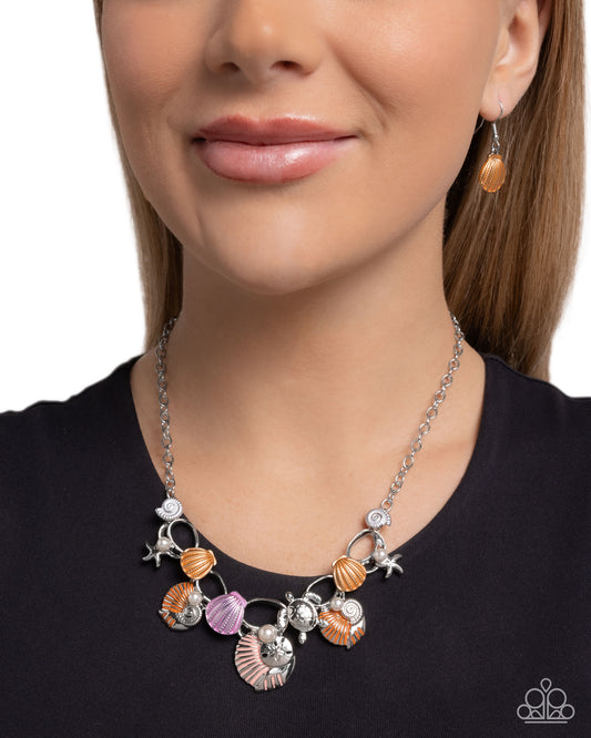 Oceanic Octave - Orange necklace