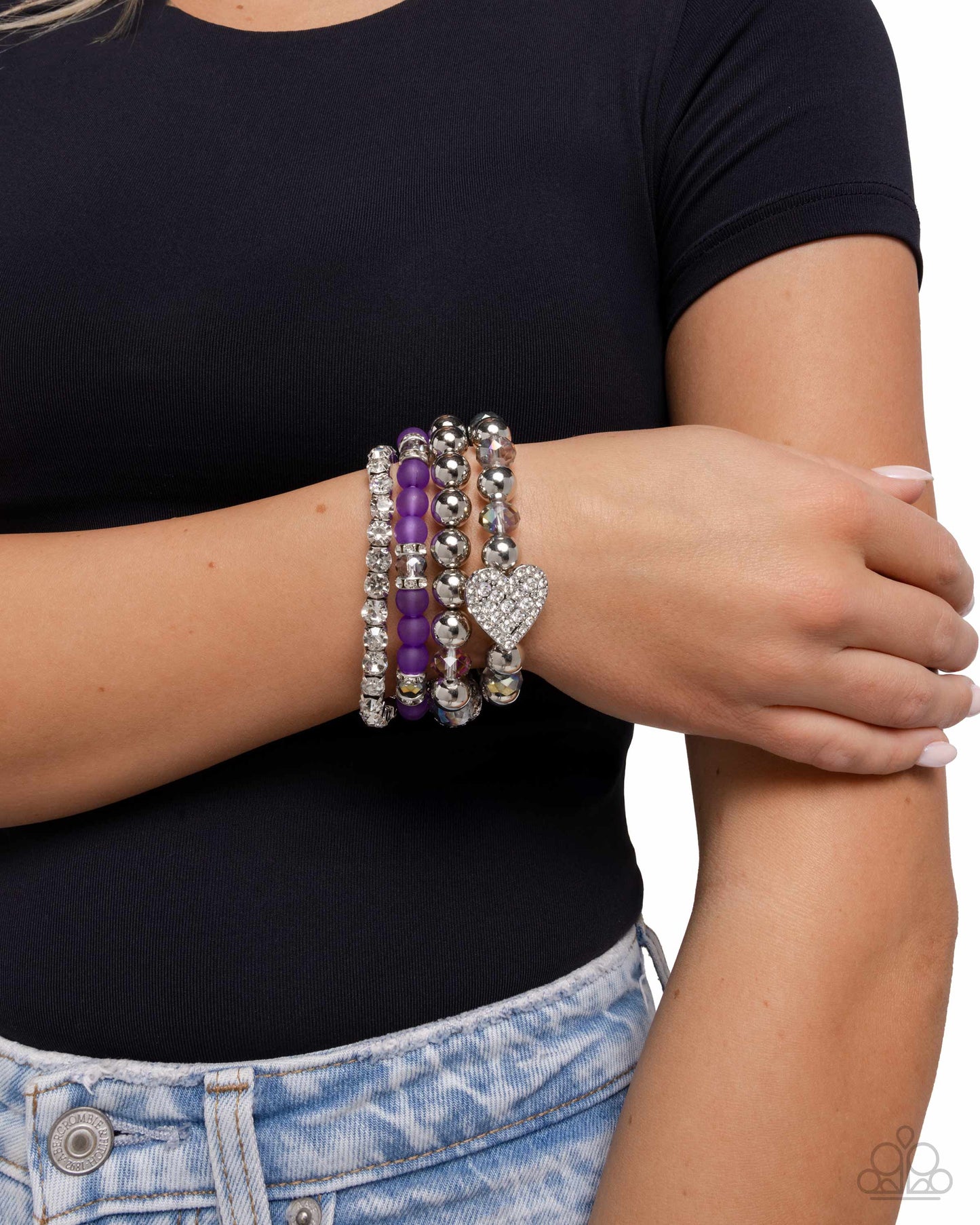 Poetically Plush - Purple bracelet