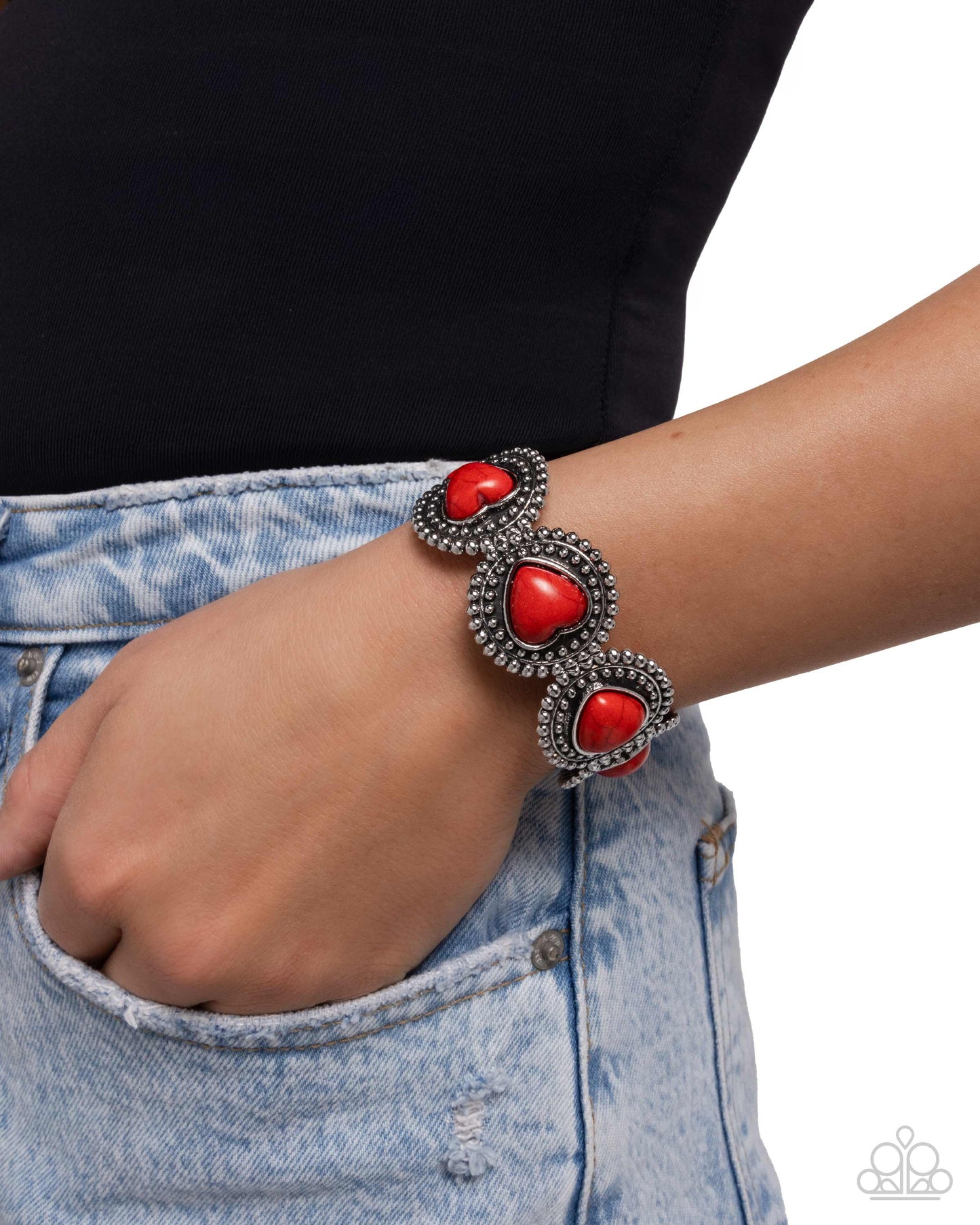Rural Romance - Red bracelet