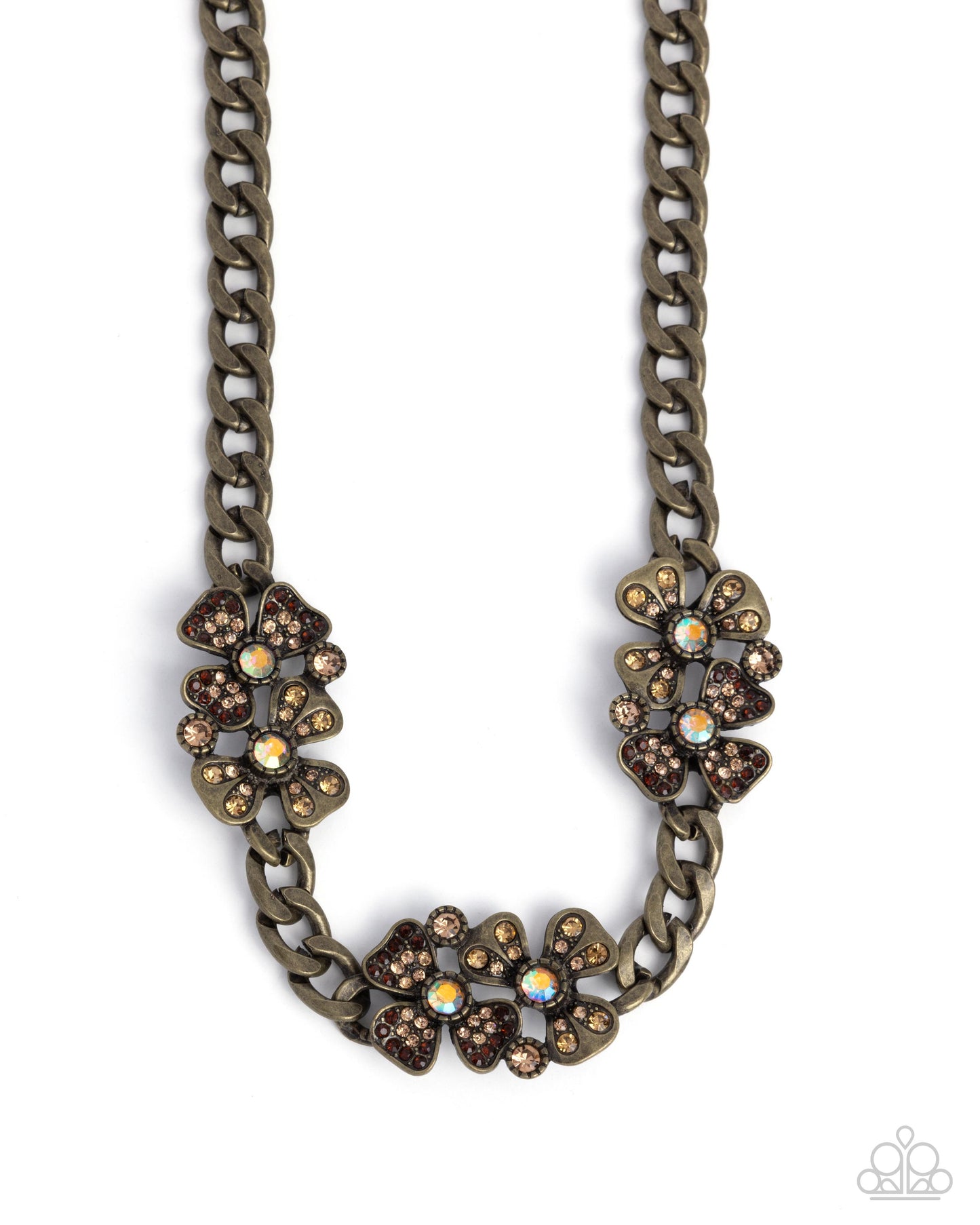 Fairy Florals - Brass necklace-coming soon